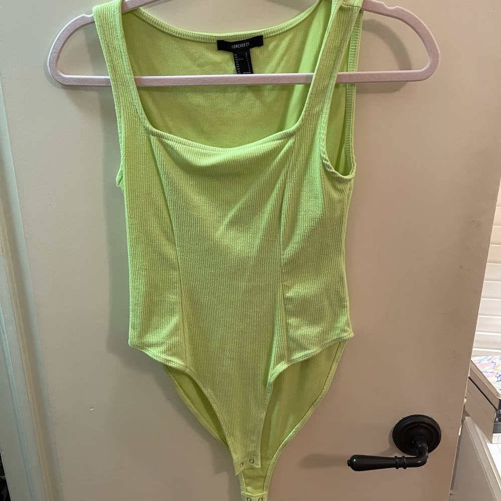 Lime green bodysuit